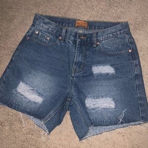 POL Distressed Denim Shorts